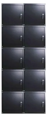 Produktbild von Mega Deal | 10x Schließfachwürfel Cubic XL | HxBxT 45x45x45 cm | Schwarz