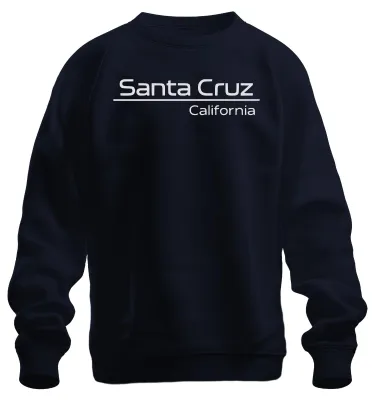 Immagine prodotto di Santa Cruz California Surfing Beach California Pacific Coast Felpa Unisex Pullover, Navy, L
