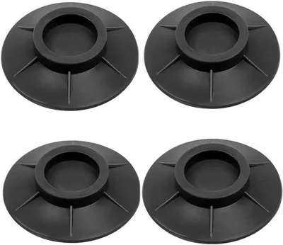 Produktbild von 4 Stück Anti-Vibration Waschmaschinen Pads - Waschmaschinenreinigungsmat mit Gummi für Fußstützen und Anti-Laufschutz mit Schalldämpfer und Vibrationstilgung