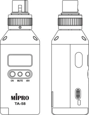 Obrázok produktu pre Mipro TA-58 Digitálny klipový vysielač pre mikrofóny