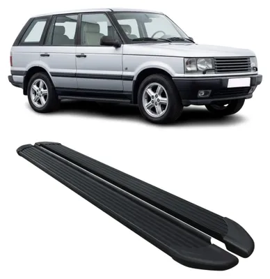 Image de Marchepieds Latéraux pour Range Rover Vogue 1994-2001 Noir Aluminium 2Pcs