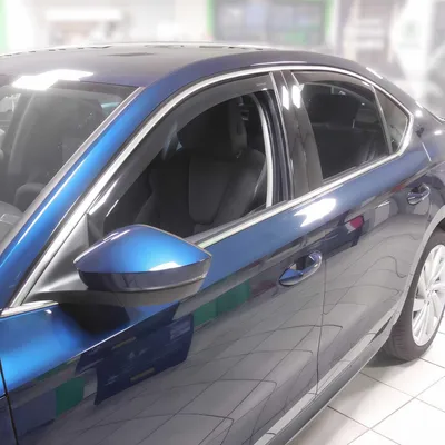 Produktbild von Windabweiser Regenabweiser für Skoda Octavia 2020-2025 Dunkel Acryl 4tlg