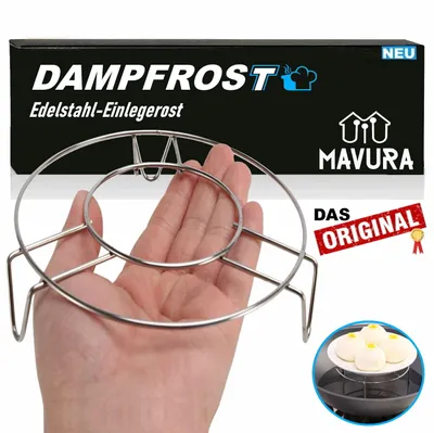 Image de DAMPFROST Insert à vapeur en acier inoxydable Grille d'insertion Cuiseur vapeur Insert Support de cuisson