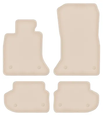 Produktbild von DURBAN Beige Velours-Fußmatten-Set für BMW 5 F11_FL Kombi, Touring (2013-2017)