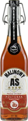 Produktbild von Poltorak Owocowy Malinowy As 500 ml | Met Honigwein Metwein Honigmet | 500 ml | 16% Alkohol | Apis | Geschenkidee | 18+