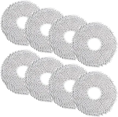 Produktbild von 8 Stück Wischtüicher für Dreame L10 Ultra Gen 3/Gen 2/L10s Pro/ L10s Ultra/L10 Prime/L20 Ultra X40/X50/Xiaomi X10+/X20+/Mova E30 Ultra/P50 Pro Ultra Staubsauger Roboter, Mikrofaser Wischpad Zubehör