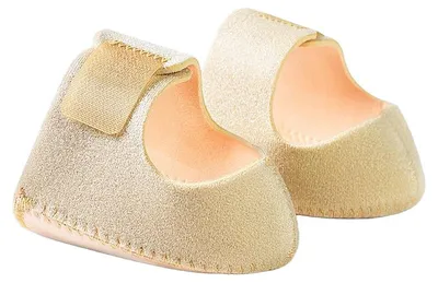Produktbild von Fersenschutz Einlegesohle Gel gegen Fersenschmerzen & Plantarfasziitis, stoßdämpfend, komfortabel & rutschfest, Unisex mit Klettband,S