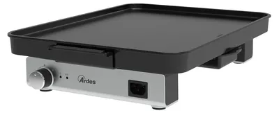 Elektrische Grillplatte 40x30 cm, Antihaft, 1800 W, einstellbare Temperatur