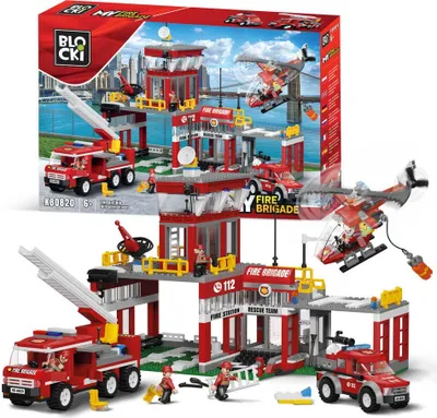Zdjęcie produktu dla Klocki Blocki MyFire Brigade Posterunek Straży Pożarnej 881 el. 6+