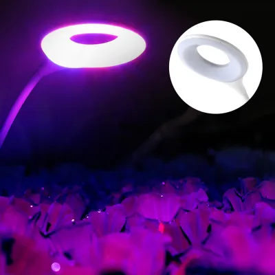 Image de Lumière d'aquarium, Lampes d'aquarium -Lumière de plantes 3W USB LED Lampe de culture de plantes Lumière de boîte à poissons réglable avec 360 degrés de flottement flexible pour aquarium, 16,3 X 5,5 X 4,7 pouces