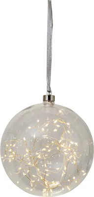 Produktbild von Star Trading 457-84, Leichte Dekorationsfigur, Transparent, Glas, Polyvinylchlorid (PVC), IP20, Silber, 80 Glühbirne(n)