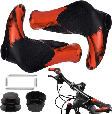 Produktbild von Fahrradgriffe ergonomisch, 22 mm, Paar, für MTB