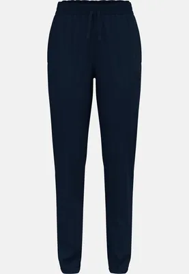 Dunkelblaue Odlo Essentials Wanderhose mit elastischem Bund und Kordelzug