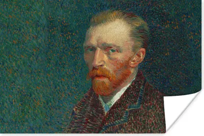 Produktbild von MuchoWow® Poster Kunst - Van Gogh - Alte Meister - Selbstporträt 60x40 cm - Schlafzimmerdekoration