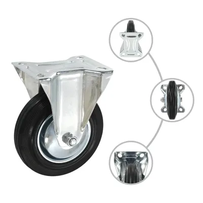 Image de vidaXL Roulettes fixes 4 pcs. 160 mm