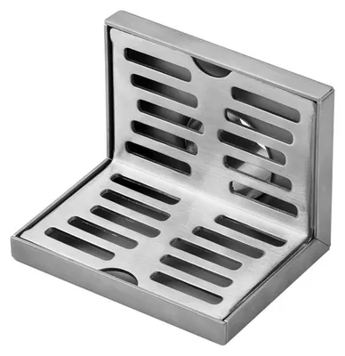 Obrázek produktu pro Boční odtok, nerezová ocel 304, odolnost proti korozi, zesílené L-tvarové dno pro koupelny, hotely, trubka 50 mm (s těsnicím kroužkem)