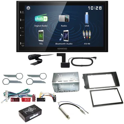 Produktbild von Kenwood DMX129DAB DAB+ Bluetooth USB Einbauset für Audi A6 4B