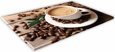 Zdjęcie produktu dla SZKLANA DESKA KUCHENNA 60x30 112d Filiżanka kawy