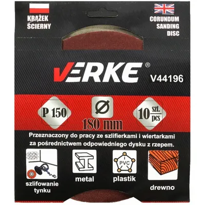 Produktbild von Schleifwerkzeug 180mm P150 10stk 60282