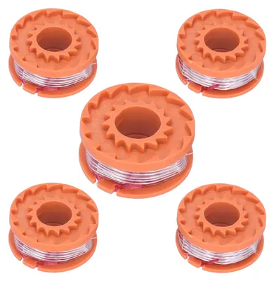 Immagine prodotto di Set da 5 bobine di ricambio per tosaerba, compatibili con WORX WG150E, WG151E, WG154E, WG155E, WG157E, WG160E e WG163E