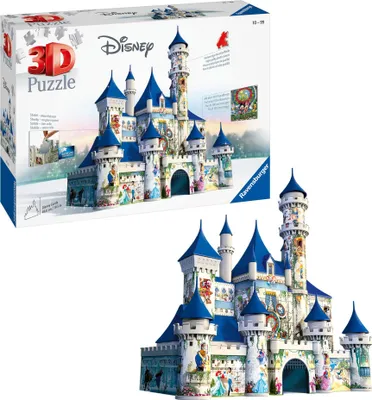 Produktbild von 216 Teile Ravensburger 3D Puzzle Bauwerk Disney Schloss 12587