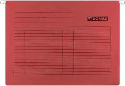 Produktbild von A4 Hängemappe Donau Rot (5 Stück) 7410905-04