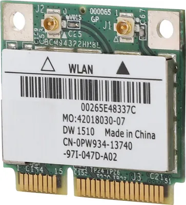 Imagen del producto de Tarjeta de red inalámbrica Mini PCI-E de doble banda de 300 Mbps, modelo BCM94322HM8L DW1510, compatible con ordenadores portátiles DELL E4200 y E5500