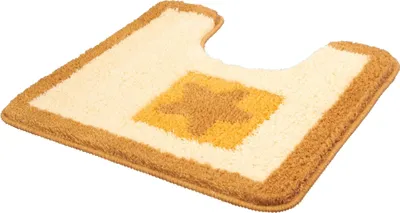 Produktbild von Kleine Wolke Badteppich Beach Sandbeige 50 cm x 50 cm WC-Vorleger mit Ausschnitt