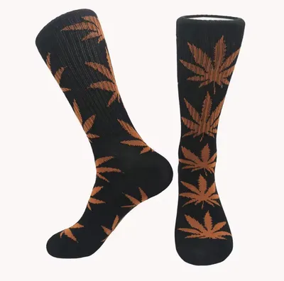 Immagine prodotto di CHPN – Calzini "Unkrautsocken" – Calzini – Regalo – Calzini – /Nero/Arancione – Unisex – Taglia unica – 36–46