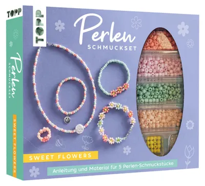 Produktbild von Perlen-Schmuckset - Sweet Flowers