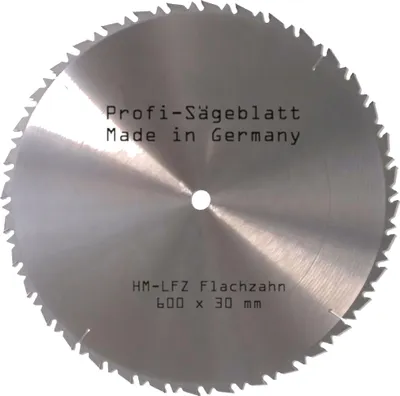 Produktbild von HM Sägeblatt 600 x 30mm Z= 36 LFZ Flach-Zahn Hartmetall mit Spanabweiser Kreissägeblatt Widea für Tischkreissäge, Wippsäge und Brennholzsäge für alle Natur-, Massiv-, Hart- und Brennhölzer