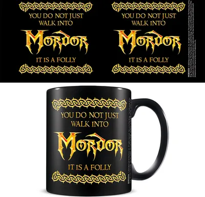 Produktbild von Lord of the Rings - Lizenz Tassen 3D - Walk Into Mordor - black