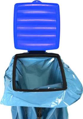 Produktbild von com-four® 3x Müllsackständer mit Deckel - in 3 möglichen Höhen aufbaubar - optimal für Heim, Garten, Werkstatt und Camping - Gelber-Sack-Halter - Abfallsortierer - Müllbeutelhalter
