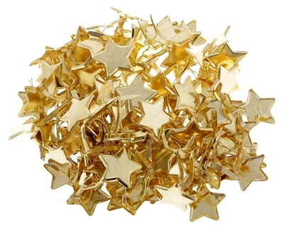 Produktbild von 100 Stück Metallsternkopf Brads zur Papierbefestigung für Scrapbooking 14 mm