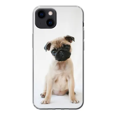 Produktbild von MuchoWow® Handyhülle Schutzhülle Hülle für iPhone 13 Hund - Haustiere - Porträt Silikon Softcase Handy Hülle - Karteninhaber