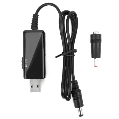 Imagen del producto de Cable elevador de voltaje USB a DC, cable elevador, cable para aumentar el voltaje, cable para router de batería externa, cable convertidor de voltaje DC, suministros electrónicos