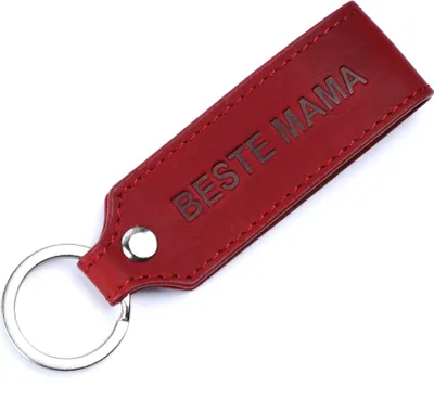 Produktbild von Benthill Schlüsselanhänger Echt Leder - Beste Mama - Geschenkidee für die Mutter - Schlüsselbund inkl. Geschenkbox