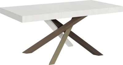 Produktbild von Ausziehbarer Tisch 90x180/284 cm Volantis Weiße Esche Gestell 4/C