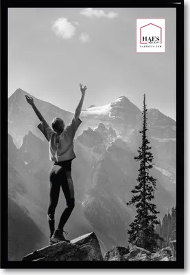 Produktbild von Haes Deco Fotorahmen aus Kunststoff, Modell EF4B, "Easy Frame", Schwarz, 20x30 cm