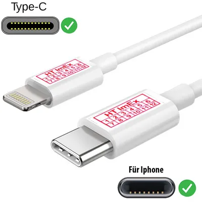 Produktbild von Ladekabel Adapter anschluss kompatibel mit iPhone - Schnell Lade Kabel 20W