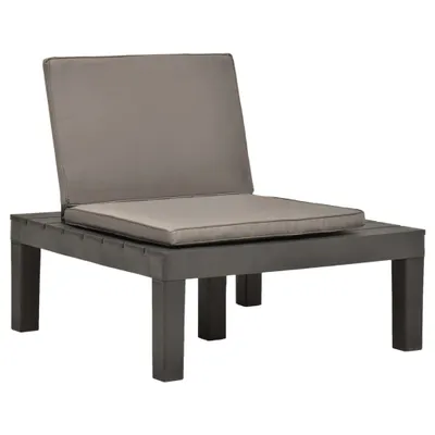 Produktbild von VidaXL 3054426, Terrasse, Gepolsterter Sitz, Kunststoff, Braun, 780 mm, 780 mm