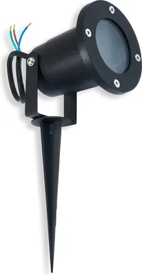 Produktbild von KOLORENO Gartenleuchte GU10 Rosa - Einstellbarer Lichtwinkel - 35W, Schwarz