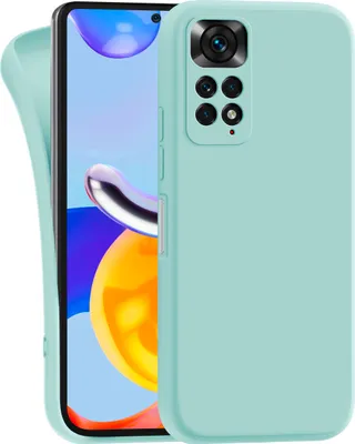 Produktbild von MyGadget Silikon Hülle Kompatibel mit Xiaomi Redmi Note 11 | Note 11s - robuste Schutzhülle TPU Case Slim Silikonhülle - Back Cover Kratzfest Handyhülle - Matt Mint
