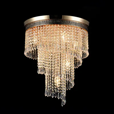 Produktbild von Maytoni Cascade Kronleuchter DIA522-CL-07-G 7xE14, Gold, aus Metall, exkl. Leuchtmittel