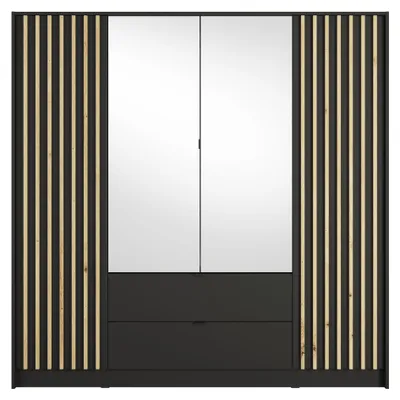 Produktbild von raumhirsch KLEIDERSCHRANK Onyx Schwarz 200/200,5/54,5