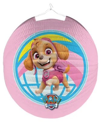 Zdjęcie produktu dla Okrągły lampion dla dziewczynek Paw Patrol