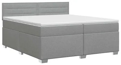 Obrázok produktu pre vidaXL Box spring posteľ s matracom svetlosivá 200 x 200 cm látka