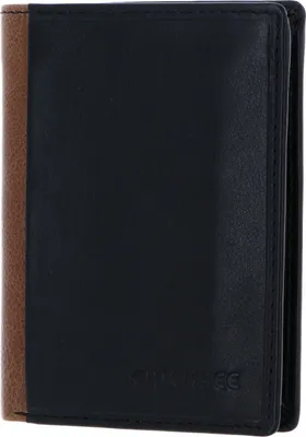 Produktbild von CHIEMSEE Leder Geldbörse Houston RFID Wallet With Flap Black / Cognac schwarz braun