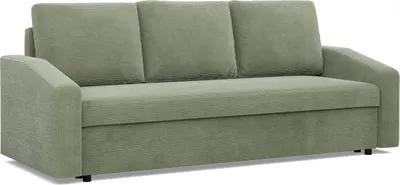 Produktbild von Sofa mit Schlaffunktion NEO, Wohnzimmer Couch 3-Sitzer 220x92cm, Cord Grün