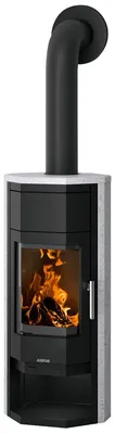 Produktbild von Justus Usedom 5 W+ 2.0 Kaminofen Stahl Schwarz/Speckstein